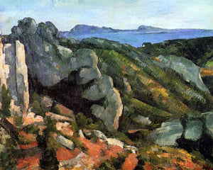  Paul Cezanne Rocks at L'Estaque - Art Print