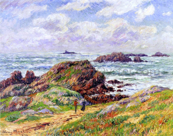  Henri Moret Rocks at Porspoder, Finistere - Art Print