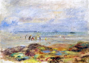  Pierre Auguste Renoir Rocks with Shrimp Fishermen - Art Print