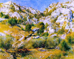  Pierre Auguste Renoir Rocky Craggs at l'Estaque - Art Print