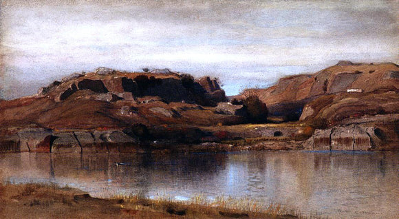  Jr. Samuel Colman Rocky Landscape - Art Print