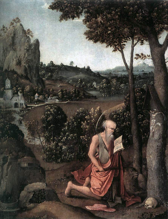  Joachim Patenier Rocky Landscape with Saint Jerome - Art Print