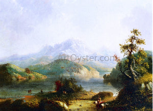  Alfred Jacob Miller Rocky Mountain Scene, Wind River Mountains - Art Print