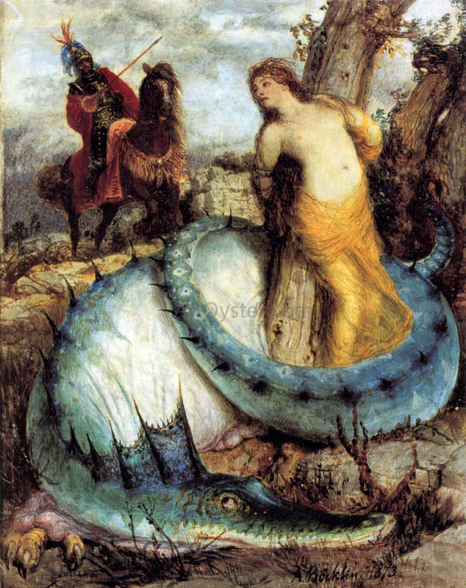 Arnold Bocklin Roger and Angelica Art Print – printoyster.com