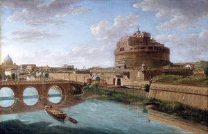 Hendrik Frans Van Lint Rome: A View of the Tiber - Art Print