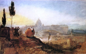  Joseph William Turner Rome: St. Peter's from the Villa Barberini - Art Print