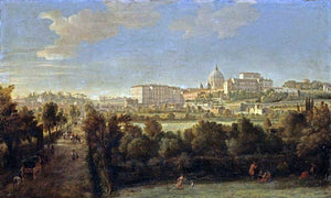  Caspar Andriaans Van Wittel Rome: View of St Peter's and the Vatican Seen from Prati Di Castello - Art Print