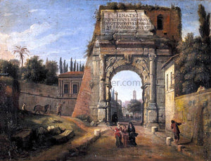  Caspar Andriaans Van Wittel Rome: View of the Arch of Titus - Art Print
