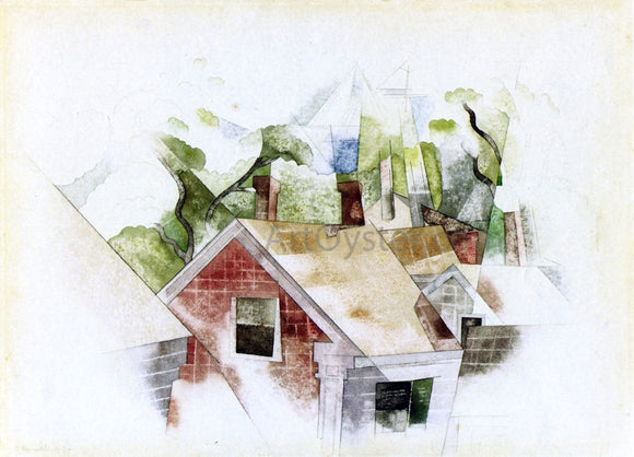  Charles Demuth Rooftops - Art Print