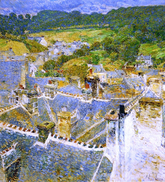  Frederick Childe Hassam Rooftops: Pont-Aven - Art Print