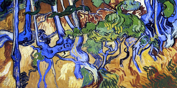  Vincent Van Gogh Roots and Tree Trunks - Art Print