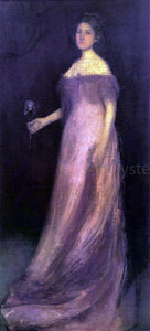  James McNeill Whistler Rose and Green: The Iris - Portrait of Miss Kinsella - Art Print