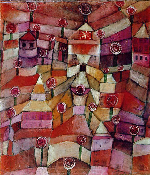  Paul Klee Rose Garden - Art Print