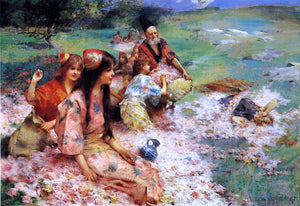  Henry Siddons Mowbray Rose Harvest - Art Print