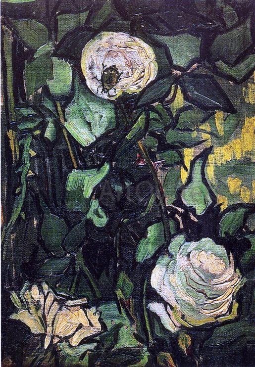  Vincent Van Gogh Roses and Beetle - Art Print