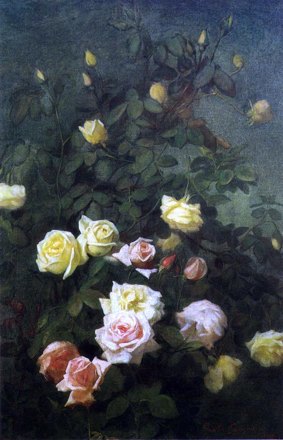  George Cochran Lambdin Roses - Art Print