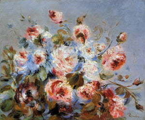  Pierre Auguste Renoir Roses from Wargemont - Art Print