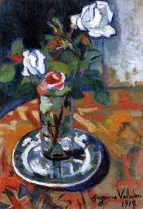 Suzanne Valadon Roses in a Vase - Art Print