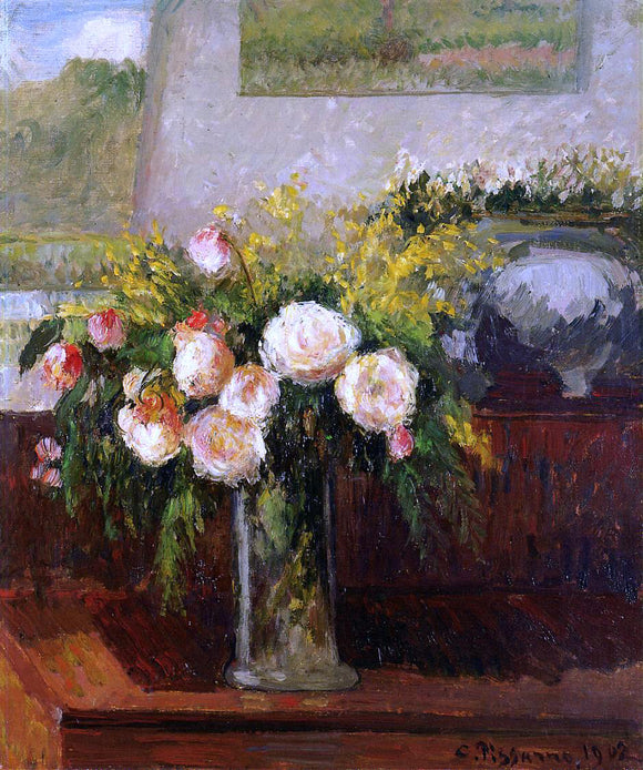  Camille Pissarro Roses of Nice - Art Print