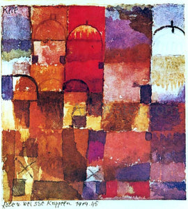  Paul Klee Rote und weisse Kuppeln (also known as Red and White Cupolas) - Art Print