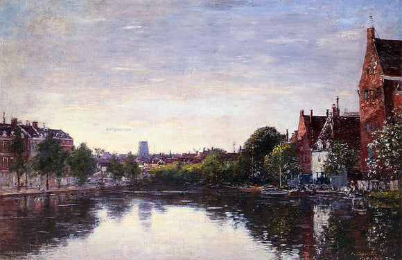  Eugene-Louis Boudin Rotterdam, a Corner of the Basin - Art Print