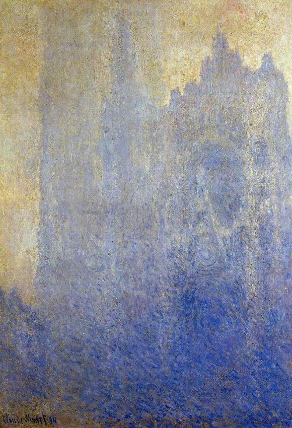  Claude Oscar Monet Rouen Cathedral in the Fog - Art Print