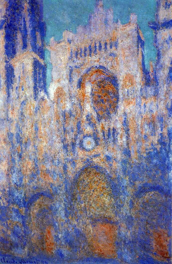  Claude Oscar Monet Rouen Cathedral, Symphony in Grey and Rose - Art Print
