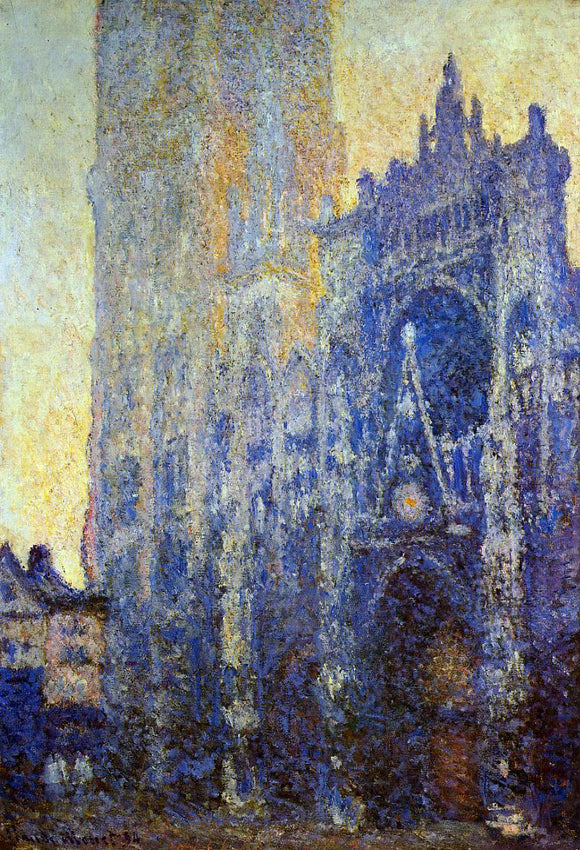  Claude Oscar Monet Rouen Cathedral, the Portal, Morning Effect - Art Print