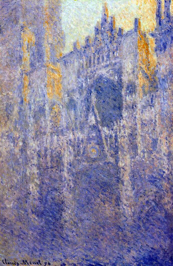  Claude Oscar Monet Rouen Cathedral, the Portal, Morning Fog - Art Print