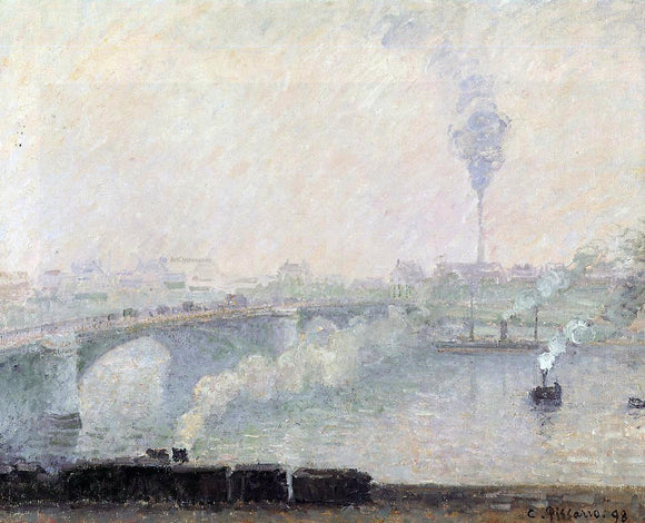  Camille Pissarro Rouen, Fog Effect - Art Print