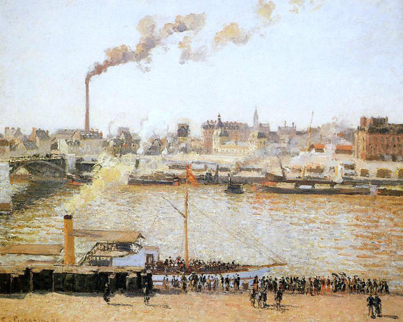  Camille Pissarro Rouen, Saint-Sever: Morning - Art Print