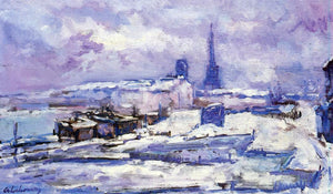  Albert Lebourg Rouen, Snow Effect - Art Print