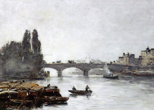  Eugene-Louis Boudin Rouen, the Pont Corneille, Fog Effect - Art Print