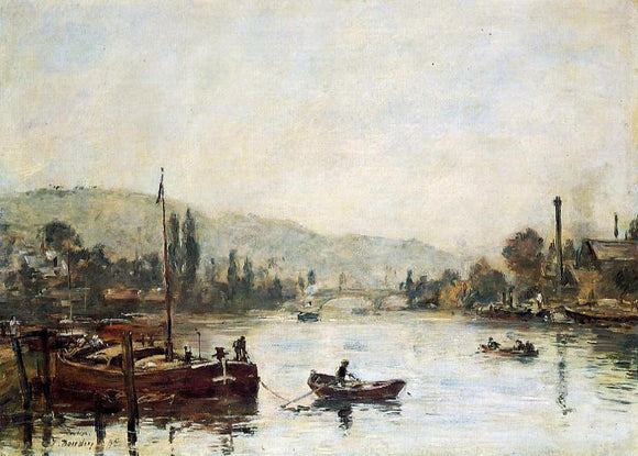  Eugene-Louis Boudin Rouen, the Santa-Catherine Coast, Morning Mist - Art Print