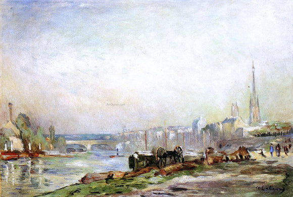  Albert Lebourg Rouen, the Seine and the Cathedral - Art Print