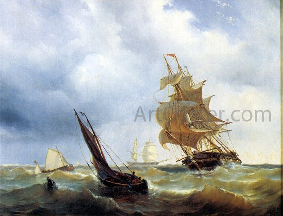  Mauritz F. H. De Haas Rough Day at Sea - Art Print