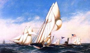  Antonio Jacobsen Rounding the Mark, NYCC Regatta 1886 - Art Print