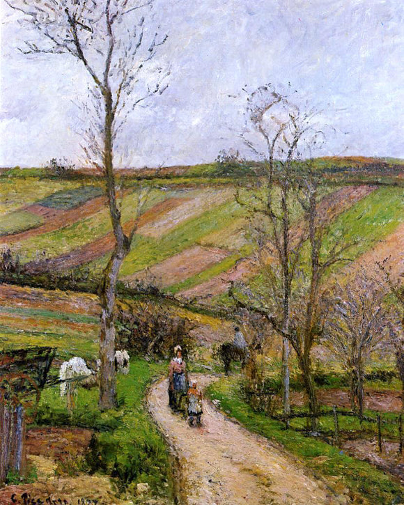  Camille Pissarro Route du Fond de l'Hermitage, Pontoise - Art Print