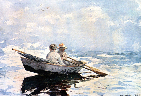  Winslow Homer A Rowboat - Art Print