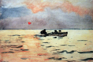  Winslow Homer Rowing Home - Art Print