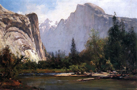  Thomas Hill Royal Arches and Half Dome, Yosemite - Art Print