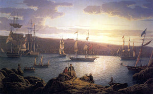  Robert Salmon Royal Naval Vessels off Pembroke Dock, Milford Haven - Art Print