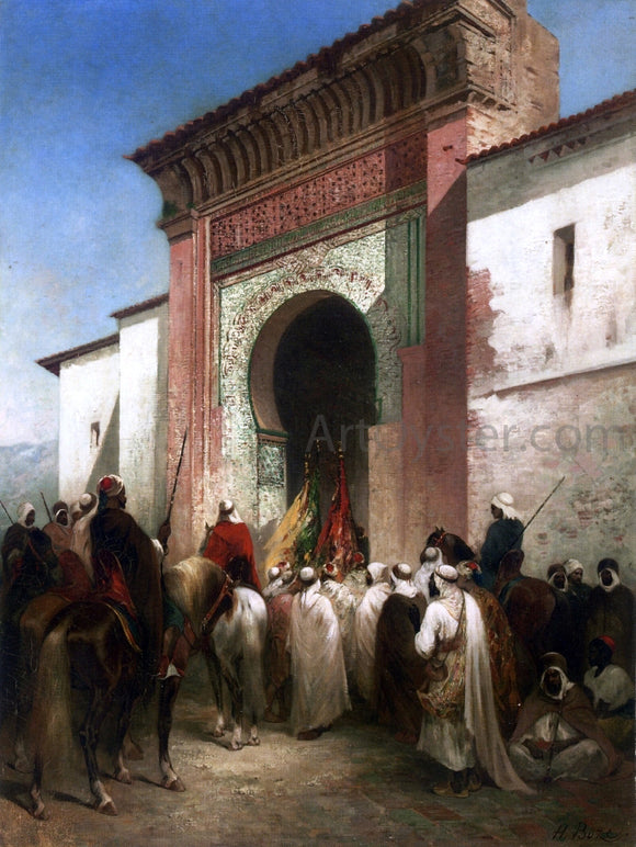  Honore Boze Royal Procession at the Gateway - Art Print