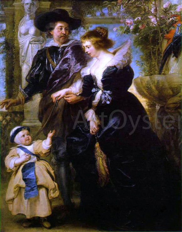  Peter Paul Rubens Rubens, his wife Helena Fourment, and their son Peter Paul - Art Print