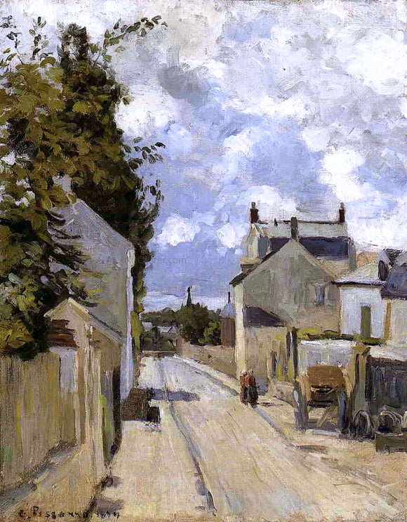  Camille Pissarro Rue de l'Hermitage, Pontoise - Art Print