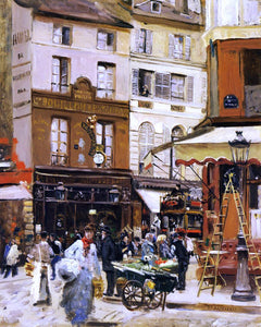  Jean-Francois Raffaelli Rue de Montmartre - Art Print