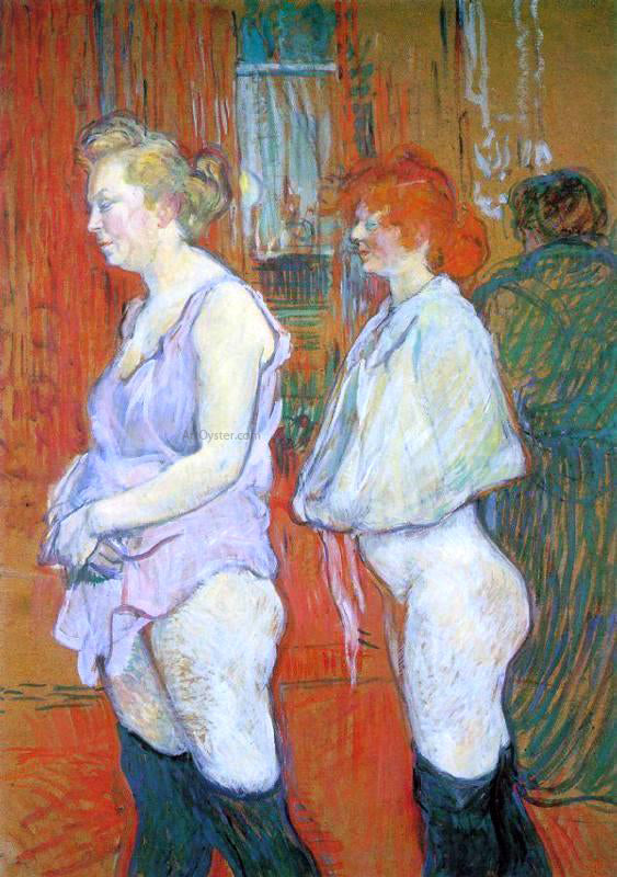  Henri De Toulouse-Lautrec Rue des Moulins - The Medical Inspection - Art Print