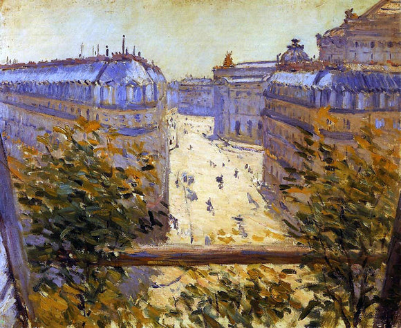  Gustave Caillebotte Rue Halevy, Balcony View - Art Print