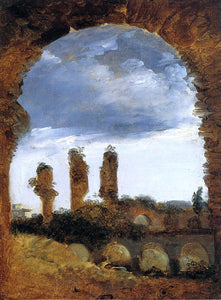  Francois-Marius Granet Ruined Columns in the Colosseum - Art Print