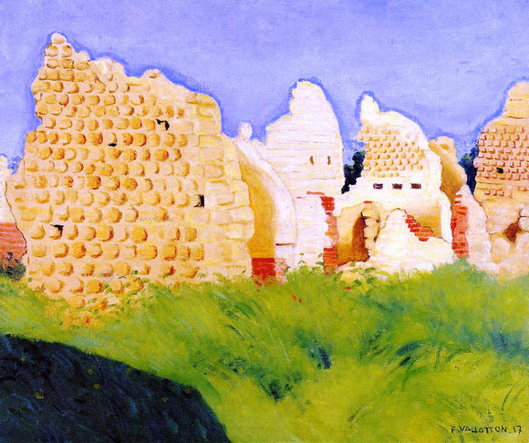  Felix Vallotton Ruins at Souain, Sunset - Art Print